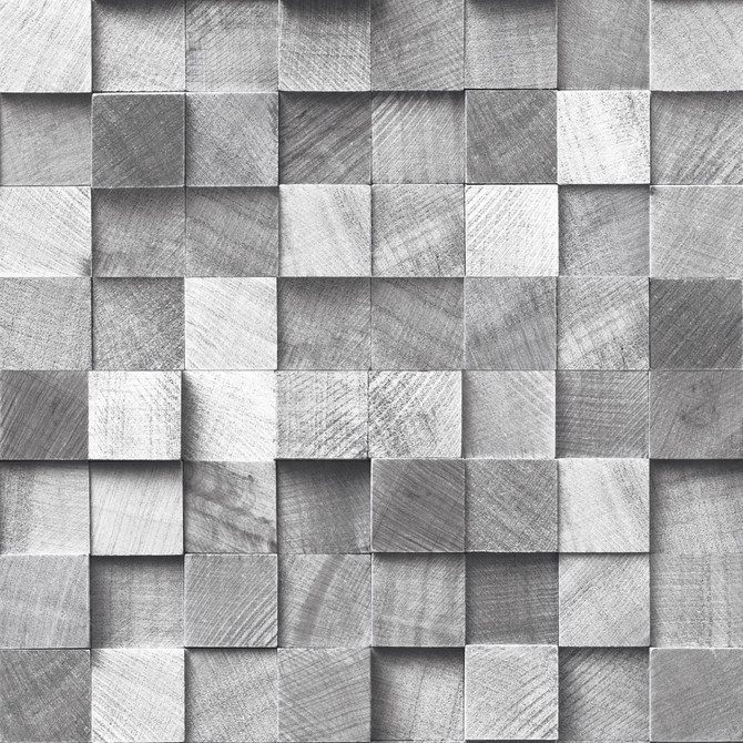 Tevye Grey Wood Geometric Wallpaper by ESTA Home Designer Design Department Covers about 56.4 square feet 20.5-in by 33-ft long roll Unpasted 20.9 - Swanky Fabrics -