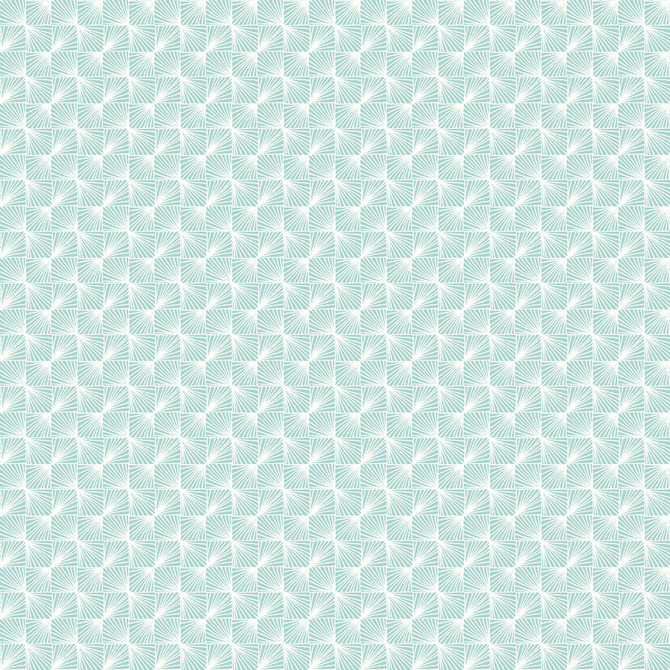 Stockholm Aqua Geometric Wallpaper by Brewster Designer CWV Covers about 56.4 square feet 20.5-in by 33-ft long roll Unpasted 20.9 - Swanky Fabrics -