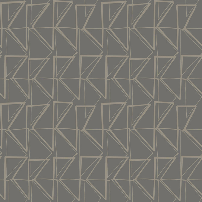 Love Triangles Grey Metallic Peel & Stick Wallpaper by York Wallcoverings Designer York Premium Peel + Stick Risky Business Vol. III Covers about 34.2 square feet 20.5-in by 20-ft long roll Peel & Stick 20.5 - Swanky Fabrics -