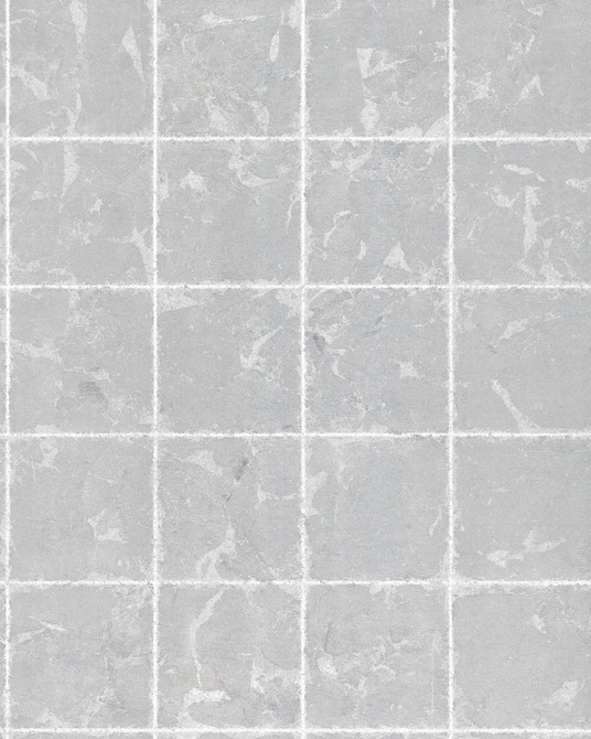 Metal Leaf Squares Silver Wallpaper by Ronald Redding Designer 24 Karat Covers about 72 square feet 36-in by 24-ft long roll Unpasted 5.14 - Swanky Fabrics -