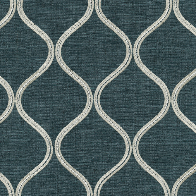 Griffith Emb Marine by PK Lifestyles Designer Fabric - 100% polyester EMB: 80% rayon, 20% polyester India 50000 Horizontal: 5.25 and Vertical: 6.13 53 - Swanky Fabrics -