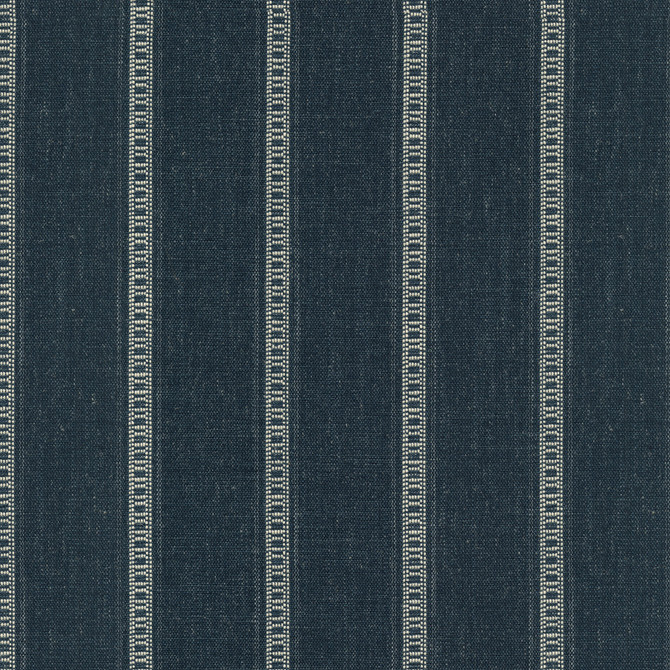 Rancho Stripe Lapis by PK Lifestyles Designer Fabric - 89% polyester, 7% cotton, 4% linen India 50000 Horizontal: 2.62 and Vertical: 0.75 56 - Swanky Fabrics -