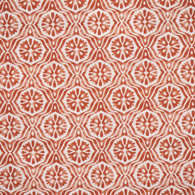 Orvieto # 718 Tomato by Maxwell Designer Fabric Color Theory-Vol.Viii Bittersweet 100% COTTON SPAIN V-3.8" H-3.7" 55" - Swanky Fabrics -