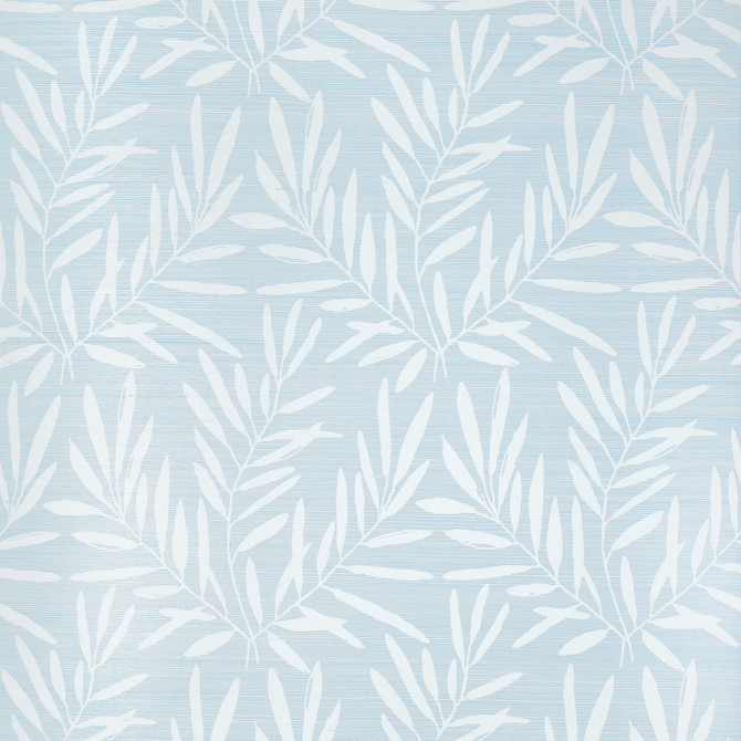 Summer Leaves Light Blue T15804  by Thibaut Wallpaper Thibaut Wallpaper Summer Leaves Light Blue T15804 Wallpaper ISLANDER Sisal  U.S.A </p><p>Repeat: H: , V: 27.5  (69.85 cm) 36 in  (91.44 cm) - Fabric Carolina -