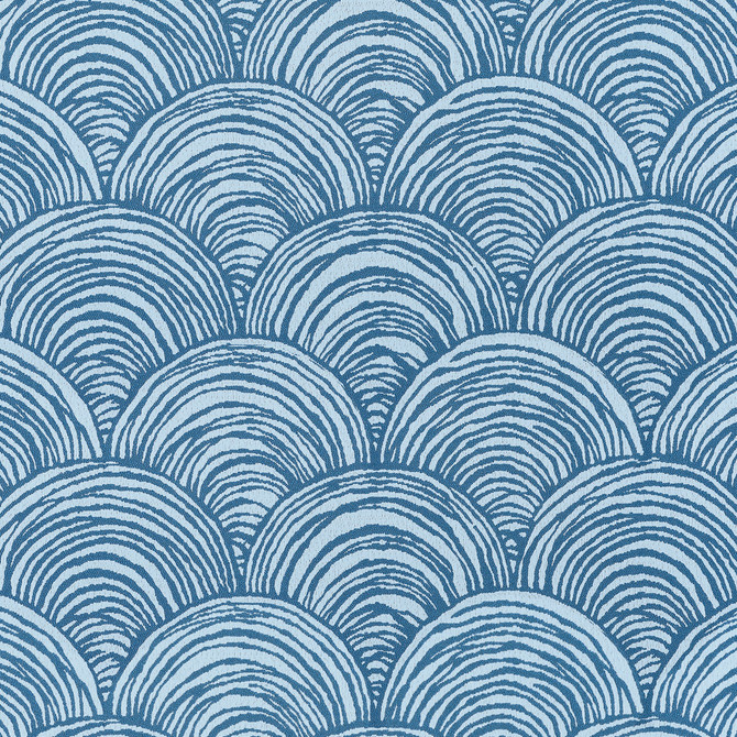 Bay Point Cornflower W81728  by Thibaut Fabric Thibaut Fabric Bay Point Cornflower W81728 Fabric SOLEIL U.S.A </p><p>Repeat: H: 27 in (68.58 cm), V: 13.75 (34.92 cm) 54 in  (137.16 cm) - Fabric Carolina -