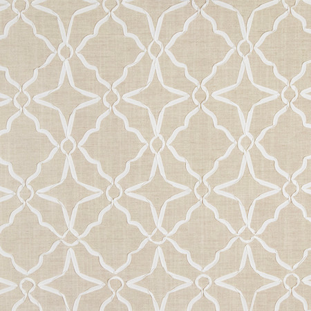 Wave Hello Flax by Carole Designer Fabric Earthbound 100% Polyester 30,000 Wyzenbeek Double Rubs 18 1/2" V, 6" H 53" - Swanky Fabrics -