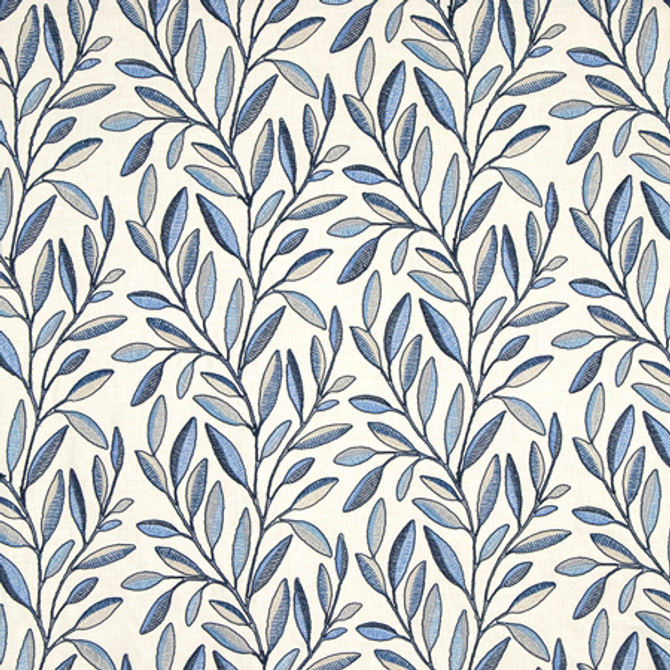 Role To Play Ink by Carole Designer Fabric Making Waves Base: 52% Cotton, 48% Polyester Embr: 60% Viscose, 28% Cotton, 12% Polyester 51,000 Wyzenbeek Double Rubs 9 1/2" V, 17 1/4" H 52" - Swanky Fabrics -