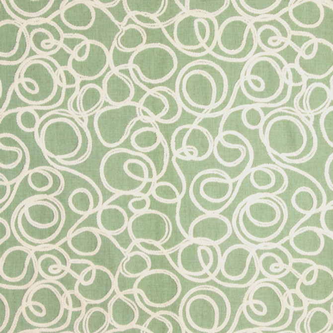 Lost And Found Sage by Carole Designer Fabric Serene Green 100% Polyester 50,000 Wyzenbeek Double Rubs 18 1/4" V, 18" H 54" - Swanky Fabrics -