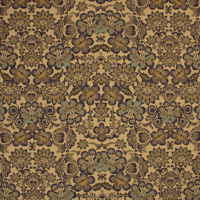 F6351 Flor by Greenhouse Designer Fabric - 100% Polyester Spain 80000 19.68" H, 19.68" V 55" - Swanky Fabrics -