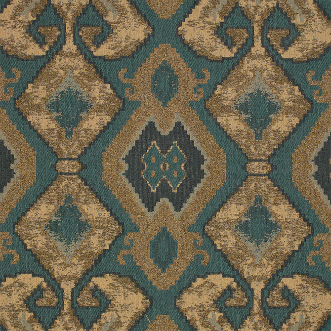 S7071 Topaz by Greenhouse Designer Fabric - 100% Polyester India 15000 27.99" H, 15" V 54" - Swanky Fabrics -