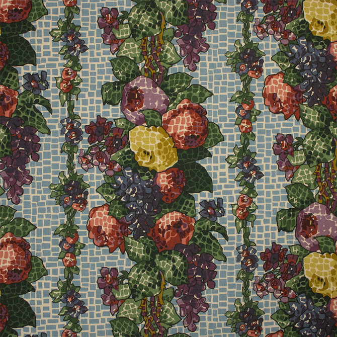 S7327 Sky by Greenhouse Designer Fabric - 100% Cotton Spain 57000 13.5" H, 19.5" V 54" - Swanky Fabrics -
