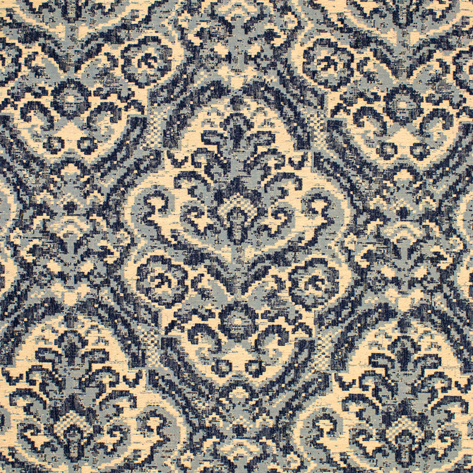 S7077 Azure by Greenhouse Designer Fabric - 66.02% Polyester, 24.88% Cotton, 6.83% Pre-Crcotn, 2.27% Pcr Polyester USA 33000 27.25" H, 20.75" V 54" - Swanky Fabrics -