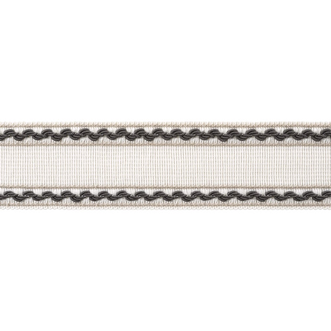 Gabrielle Tape Ebony and Stone AE12362 by Thibaut Trim Thibaut Trim Gabrielle Tape Ebony and Stone AE12362Trim ISLANDER 96% Polyester, 4% Cotton U.S.A </p><p>Repeat: H: , V: 2.25 in  (5.71 cm) - Fabric Carolina - Gabrielle Tape Ebony and Stone AE12362 by Thibaut Trim Thibaut Trim Gabrielle Tape Ebony and Stone AE12362Trim ISLANDER 96% Polyester, 4% Cotton U.S.A </p><p>Repeat: H: , V: 2.25 in  (5.71 cm) - Fabric Carolina -