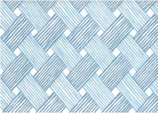 Wisdom Two Blues Lw by Norbar Designer Fabric ROMANCE 100% COTTON SPAIN 25 1/2" 18"H 55 - Swanky Fabrics -