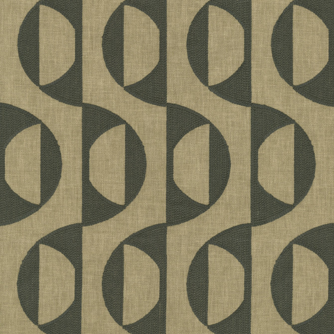 Calder Emb Teak 472121 by PK Lifestyles Designer Fabric Expressionist VI Base: 50% Polyester, 50% Cotton EMB: 100% Viscose India 51000 H: 3.25, V: 9 54 - Swanky Fabrics -