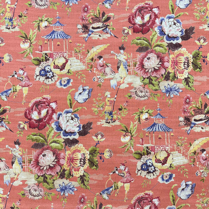 Festival Marmalade by Magnolia Designer Fabric - 75% Cotton, 25% Linen Pakistan 15,000 WYZ Horizontal: 13.5 and Vertical: 25.25 54 - Swanky Fabrics -