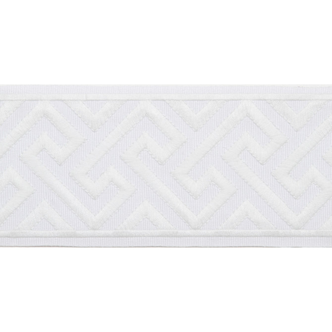 Melrose Emb Tape Coconut by Magnolia Designer Trim - 51% Fibranne, 49% Polyester China Horizontal: and Vertical: 3.5 - Swanky Fabrics -