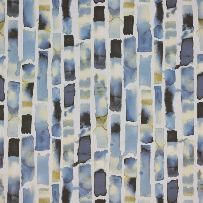 Chin Chin Stripe Cobalt by RM CoCo Designer Fabric Inspired Living Vol 16 100% Cotton See Sample 0 Horizontal: 27.16 and Vertical: 27.16 55 - Swanky Fabrics -