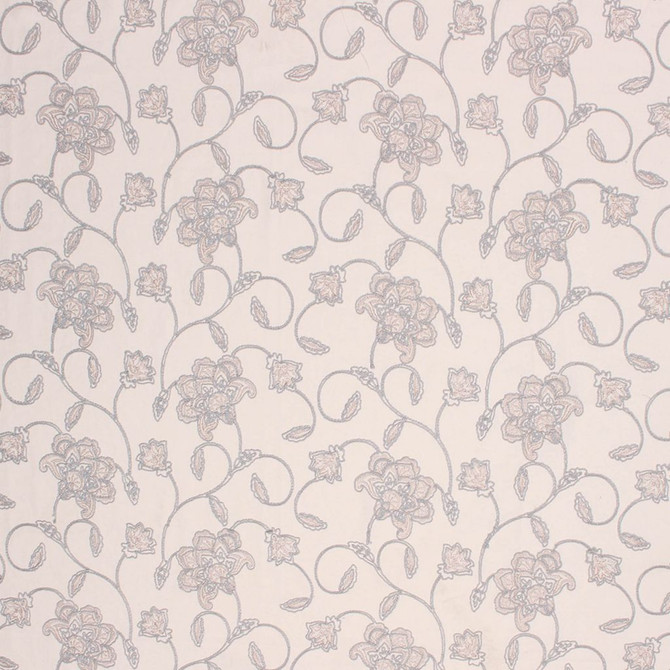 Joie de vivre Pewter by RM CoCo Designer Fabric Prive Vol 1 73% Polyester 27% Cotton See Sample 0 Horizontal: 17 and Vertical: 9.45 54 - Swanky Fabrics -