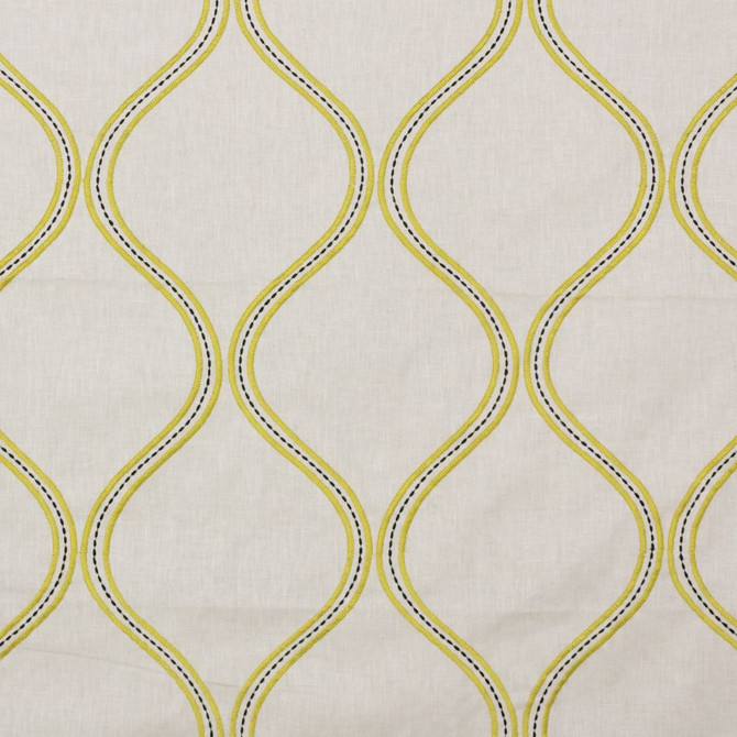 Stitchery Trellis Mustard Seed by RM CoCo Designer Fabric 2018 Spring - Prive Collection 60% Polyester 40% Cotton Embroidery: 100% Polyester See Sample 0 Horizontal: 9 and Vertical: 11.5 55 - Swanky Fabrics -
