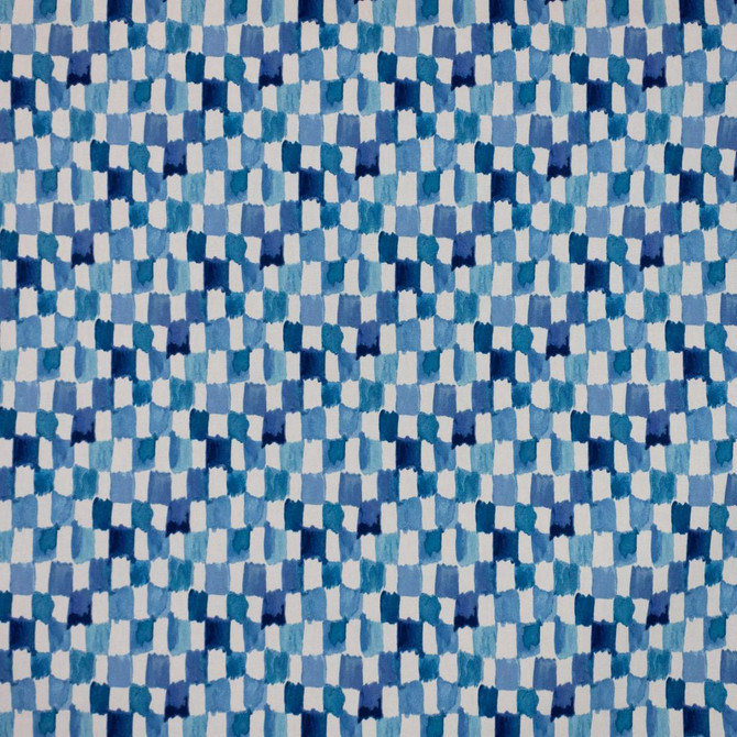 Brushstroke Check Blue Jay by RM CoCo Designer Fabric Finishing Touches Vol 15 100% Cotton See Sample 51000 Horizontal: 6.75 and Vertical: 6.5 54 - Swanky Fabrics -