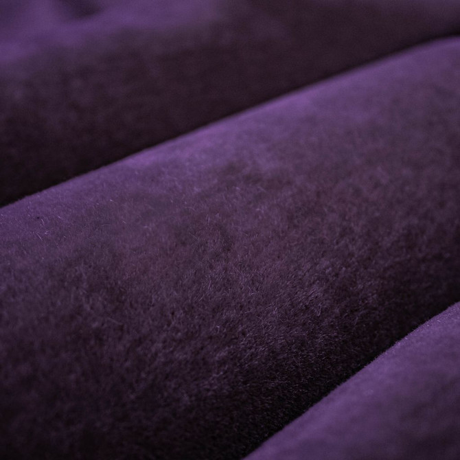 Palais Royale Mohair Velvet Aubergine by RM CoCo Designer Fabric Palais Royal Mohair Velvet 100% Mohair face 100% Polyester backing See Sample 80000 Horizontal: 0 and Vertical: 0 54 - Swanky Fabrics -