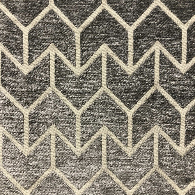 Chevronne Pewter by RM CoCo Designer Fabric Finishing Touches Vol 17 51% Rayon 25% Cotton 24% Polyester See Sample 0 Horizontal: 2.25 and Vertical: 3.33 54 - Swanky Fabrics - Chevronne Pewter by RM CoCo Designer Fabric Finishing Touches Vol 17 51% Rayon 25% Cotton 24% Polyester See Sample 0 Horizontal: 2.25 and Vertical: 3.33 54 - Swanky Fabrics -
