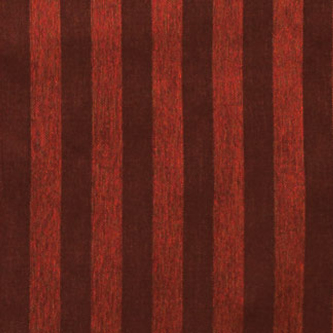 Linesman Brandy 4034911016 by Carole Designer Fabric Exclusive Blood Orange 55% Polyester 45% Rayon USA H: 2"H 54" Minimum (See sample for specifics) - Swanky Fabrics- Carole Exclusive