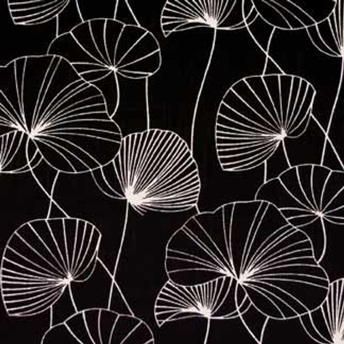 Ginkgo Night 2507311002 by Carole Designer Fabric Exclusive Prints Charming 100% LINEN CHINA H: 12" V, 18 1/4" H 54" Minimum (See sample for specifics) - Swanky Fabrics- Carole Exclusive