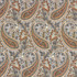 Parisi Paisley Persimmon by Kasmir Designer Fabric 5121 55% Linen
45% Cotton
 CHINA </p><p>Repeat: Horizontal: 13 4/8 inches and Vertical: 27 inches 53 - Swanky Fabrics -