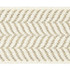 Artemis Tape/Flax On Ivory Sc 0001T3294 by Scalamandre
 Designer Trim MODERN LUXURY                                                          88% VISCOSE 12% LUREX FRANCE LIGHT DUTY Horizontal: .625" and Vertical:  2.375"  - Swanky Fabrics -