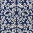 Chiara Embroidery/Indigo 27029-005 by Scalamandre Designer Fabric FALL 2015 STOCKED AT 60% LINEN;40% COTTON INDIA LIGHT DUTY Horizontal: 15" and Vertical: 24" 53" - Swanky Fabrics -