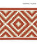 Medina Embroidered Tape Carnelian SCT33060003 by Scalamandre Designer Trim LA BOHEME 55% COTTON 37% VISCOSE 8% SPUN POLYESTER INDIA LIGHT DUTY Horizontal: 5" and Vertical: 5.5 - Swanky Fabrics -