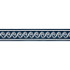 Wave Tape/Indigo T3313-004 by Scalamandre Trim Designer Trim SCALAMANDRE WAREHOUSE 100% POLYOLEFIN UNITED KINGDOM HEAVY DUTY Horizontal: 1.125" and Vertical: 2.375" - Swanky Fabrics -