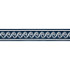 Wave Tape/Indigo T3313-004 by Scalamandre Trim Designer Trim ISOLA INDOOR / OUTDOOR 100% POLYOLEFIN UNITED KINGDOM HEAVY DUTY Horizontal: 1.125" and Vertical: 2.375" - Swanky Fabrics -