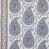 Kadiri Paisley Border Tidewater by RM CoCo Designer Fabric Inspired Living Vol 16 80% Polyester 20% Linen See Sample 0 Horizontal: 15.512.13 56  - Swanky Fabrics -