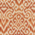 Thompson Ikat Persimmon 750572 by Williamsburg Designer Fabric - 55%Linen 45%Cotton CHINA Horizontal: 6.75 and Vertical: 27 54 - Swanky Fabrics -