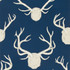 Antlers Paper Navy by Lee Jofa Designer Wallcovering LODGE II WALLPAPER PAPER - 100% United States - Horizontal: 27 and Vertical: 32.25 27 - Swanky Fabrics -