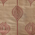 Tulip Embroidery Rust by Groundworks Designer Fabric ALLEGRA HICKS II COLLECTION SILK - 61%;LINEN - 39% India Horizontal: 12.75 and Vertical: 15 54 - Swanky Fabrics -