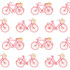 Bicicletas Rosa by Gaston Y Daniela Designer Wallcovering