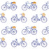 Bicicletas Azul by Gaston Y Daniela Designer Wallcovering