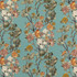 Wild Side Teal by Mulberry Designer Fabric MODERN COUNTRY II LINEN - 100% Austria Horizontal: 18.912 and Vertical: 29.55 56.736 - Swanky Fabrics -