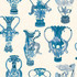 Khulu Vases Blue & White by Cole & Son Designer Wallcovering COLE & SON ARDMORE PAPER - 100% United Kingdom - Horizontal: - and Vertical: 27 27 - Swanky Fabrics -