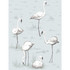 Flamingos Charcoal/Aqua by Cole & Son Designer Wallcovering CONTEMPORARY RESTYLED PAPER - 100% United Kingdom Horizontal: 21 and Vertical: 27.5 21 - Swanky Fabrics -
