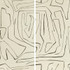 Graffito Ii Ivory/Ebony by Groundworks Designer Wallcovering