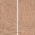 Graffito Ii Rosa by Groundworks Designer Wallcovering KELLY WEARSTLER WALLPAPERS IV JUTE - 100% United States - Horizontal: 62 and Vertical: 62 62 - Swanky Fabrics -