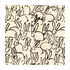 Hutch Print Black by Groundworks Designer Fabric HUNT SLONEM FOR GROUNDWORKS LINEN - 100% China Horizontal: 27 and Vertical: 32 54 - Swanky Fabrics -