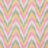 Ibiza Flamestitch Spring 73461 by Schumacher Designer Fabric Happy-Together 100% Cotton - Horizontal: 8.75 and Vertical: 8 53 - Swanky Fabrics -