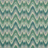 Valkyrie Flame Stitch Emerald & Peacock 68942 by Schumacher Designer Fabric 125Th Anniversary 13.5" - Swanky Fabrics -