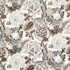 Zanzibar Linen Print Ebony & Mocha 173524 by Schumacher Designer Fabric Schumacher Classics 29.0" - Swanky Fabrics -